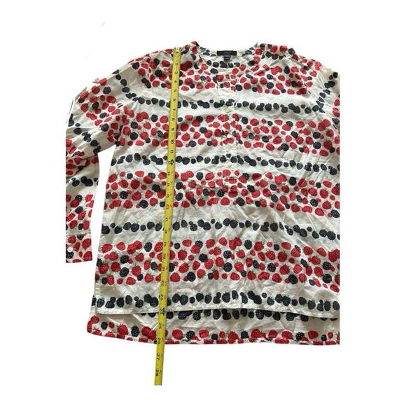 J. Crew voile mixed berry popover silk blouse 10P - Picture 9 of 9